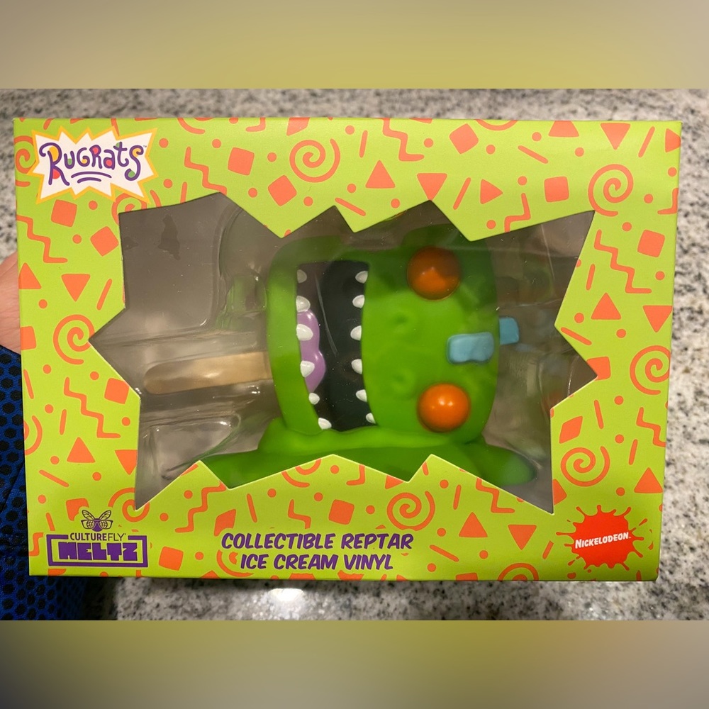 The Nick Box Exclusive Rugrats Collectible Reptar Meltz Ice Cream Popsicle Vinyl